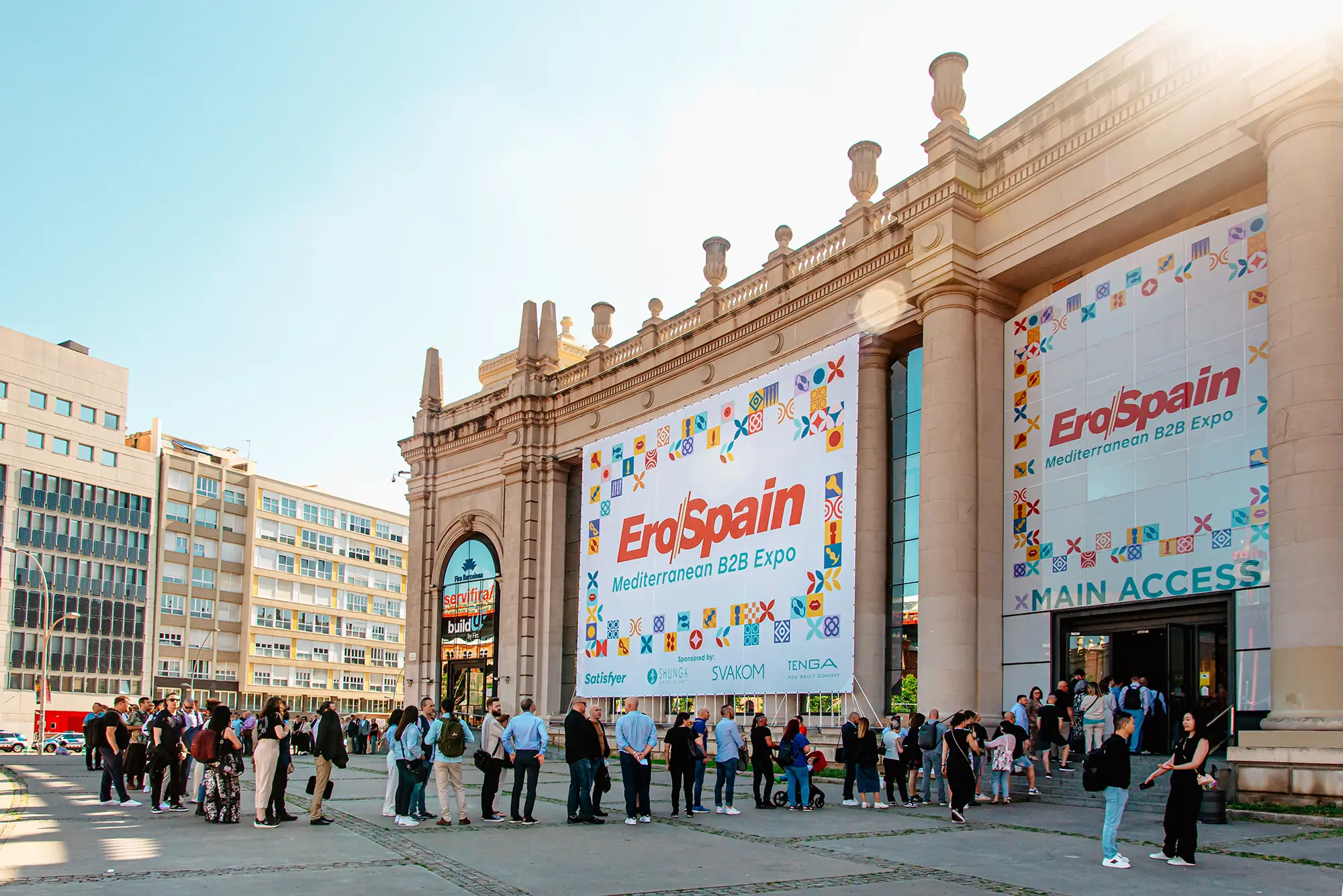 Acceso principal de EroSpain 2025 en Fira de Barcelona
