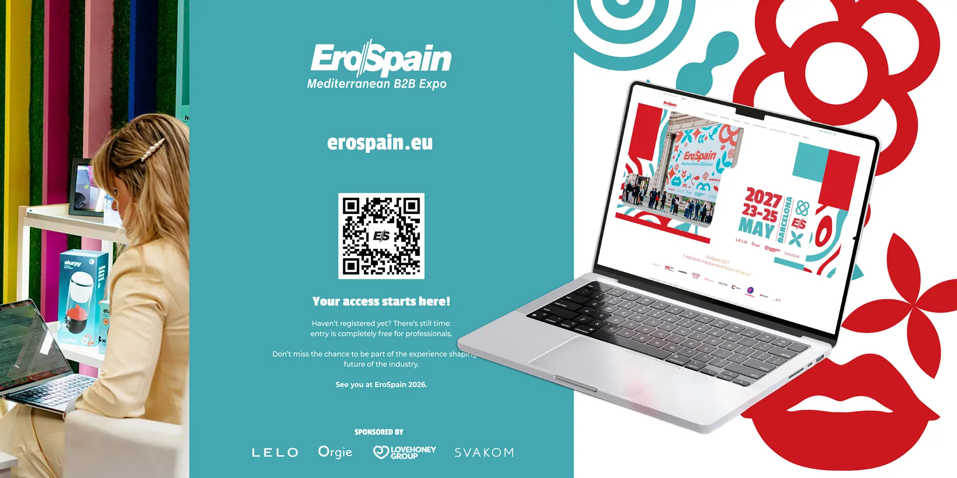 Plataforma web erospain.eu en un portátil