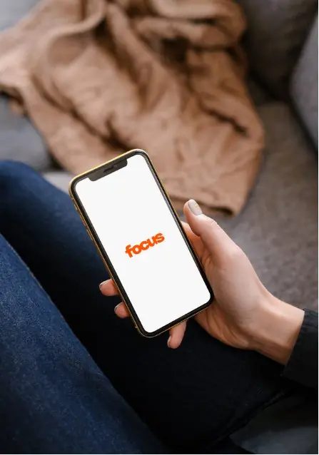 La app Focus en un móvil