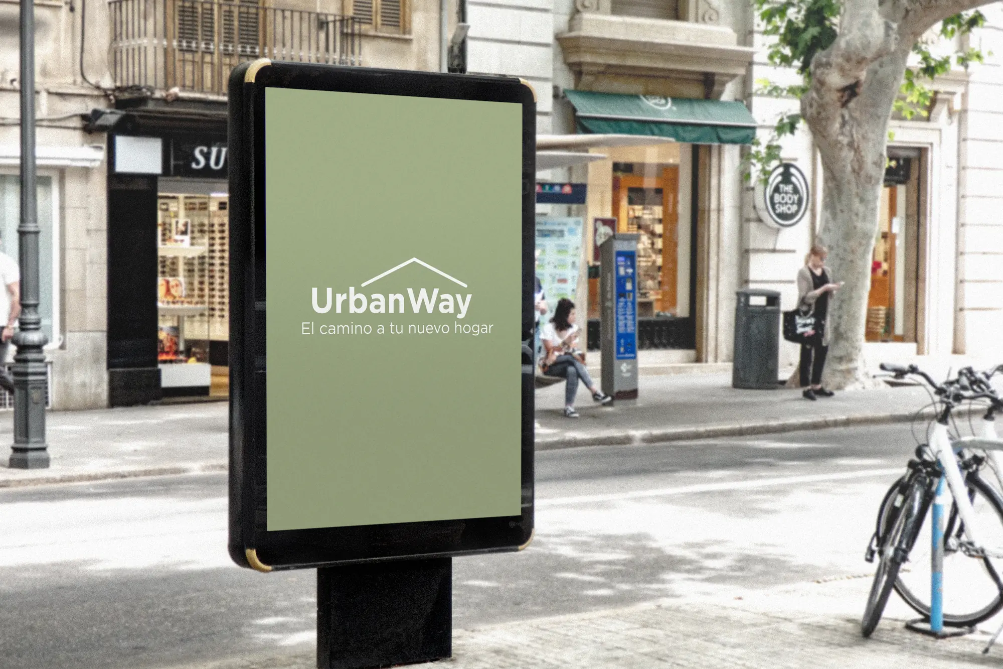 Publicidad exterior de Urban Way en mobiliario urbano