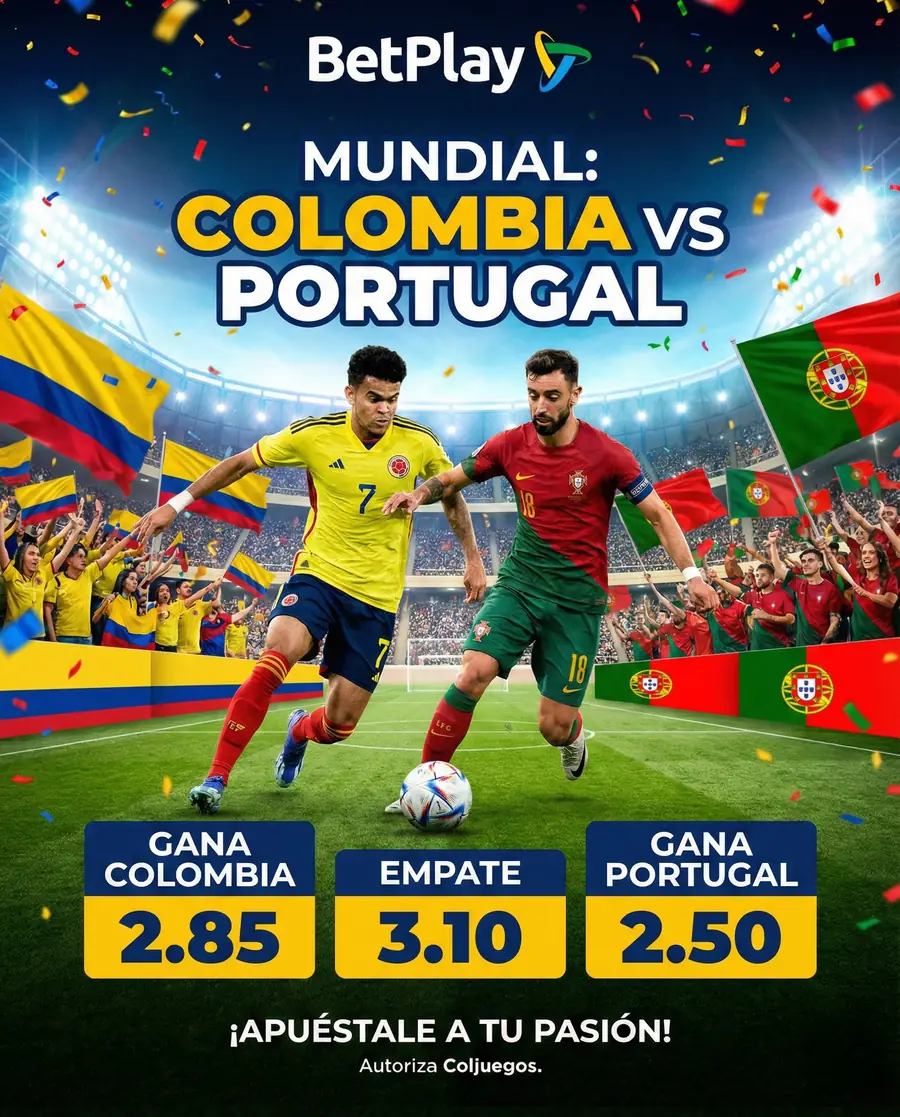Colombia vs. Portugal · cuotas